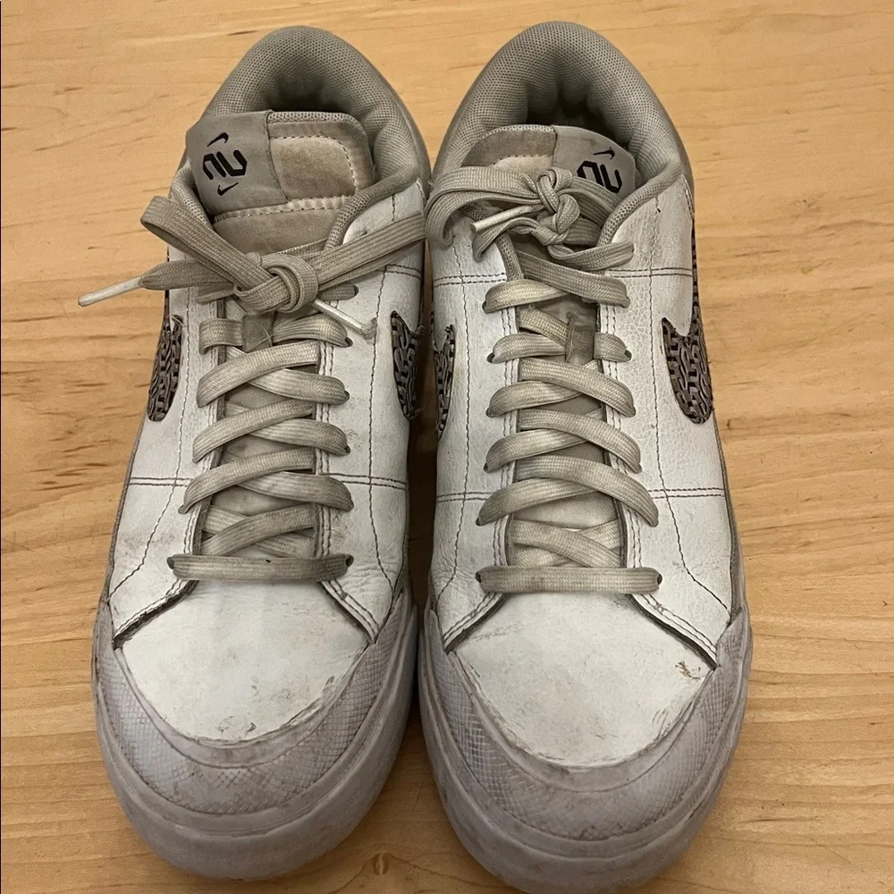 Nike Gray and White Athletic Shoes
